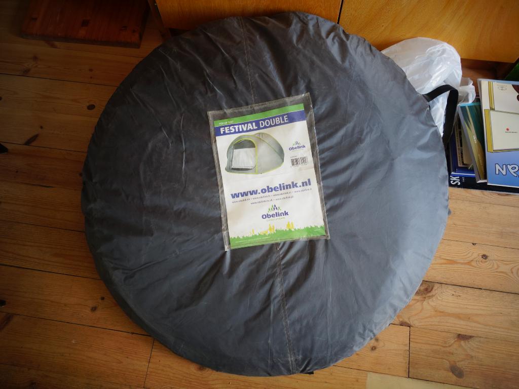 Obelink Festival double pop-up tent, Ophalen, Zo goed als nieuw, Tot en met 2