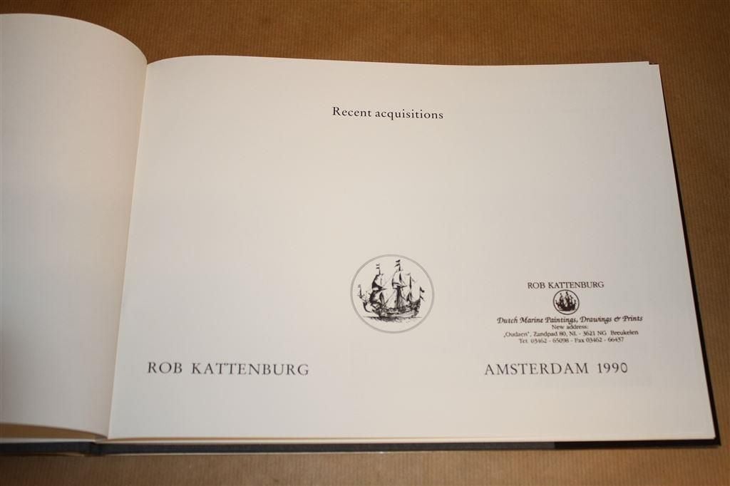 Recent acquisitions. Rob Kattenburg., Ophalen of Verzenden, Gelezen