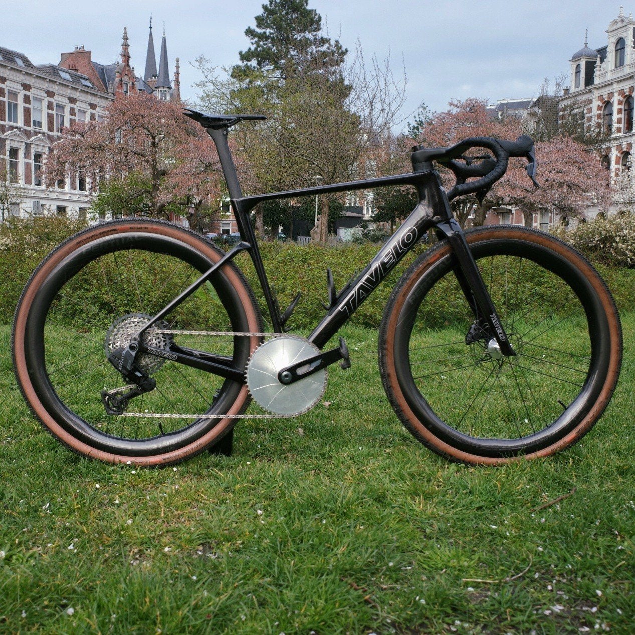 Tavelo grow gravelfiets, 28 inch, Carbon, 10 tot 15 versnellingen, Zo goed als nieuw