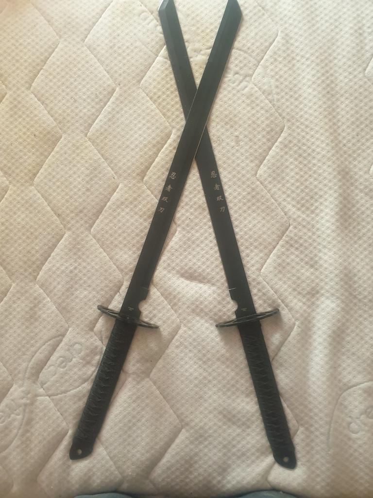 Set van 2 decoratieve ninja zwaarden, Ophalen of Verzenden