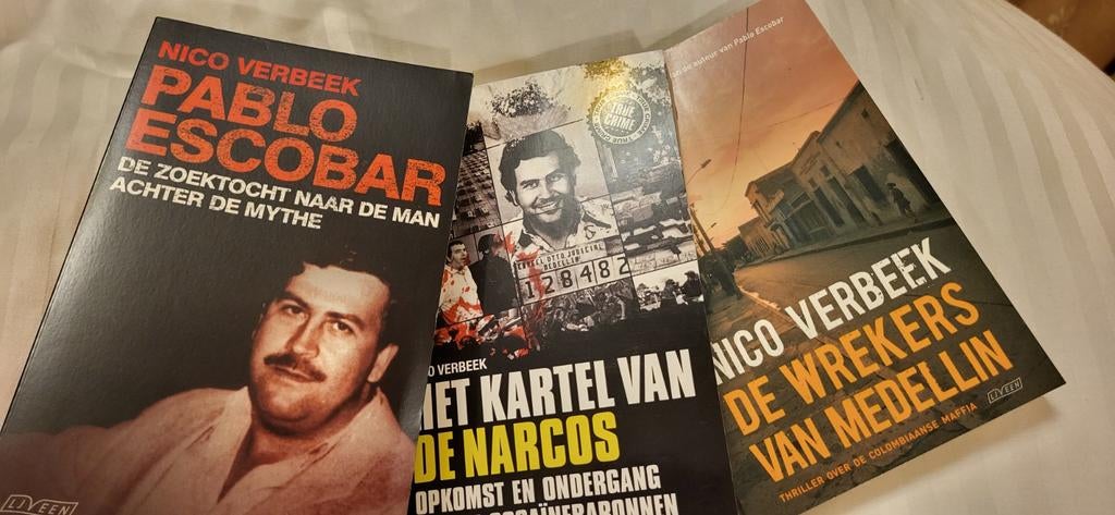 Nico Verbeek - Pablo Escobar boeken (3 stuks), Ophalen of Verzenden, Gelezen, Nico Verbeek, Overige