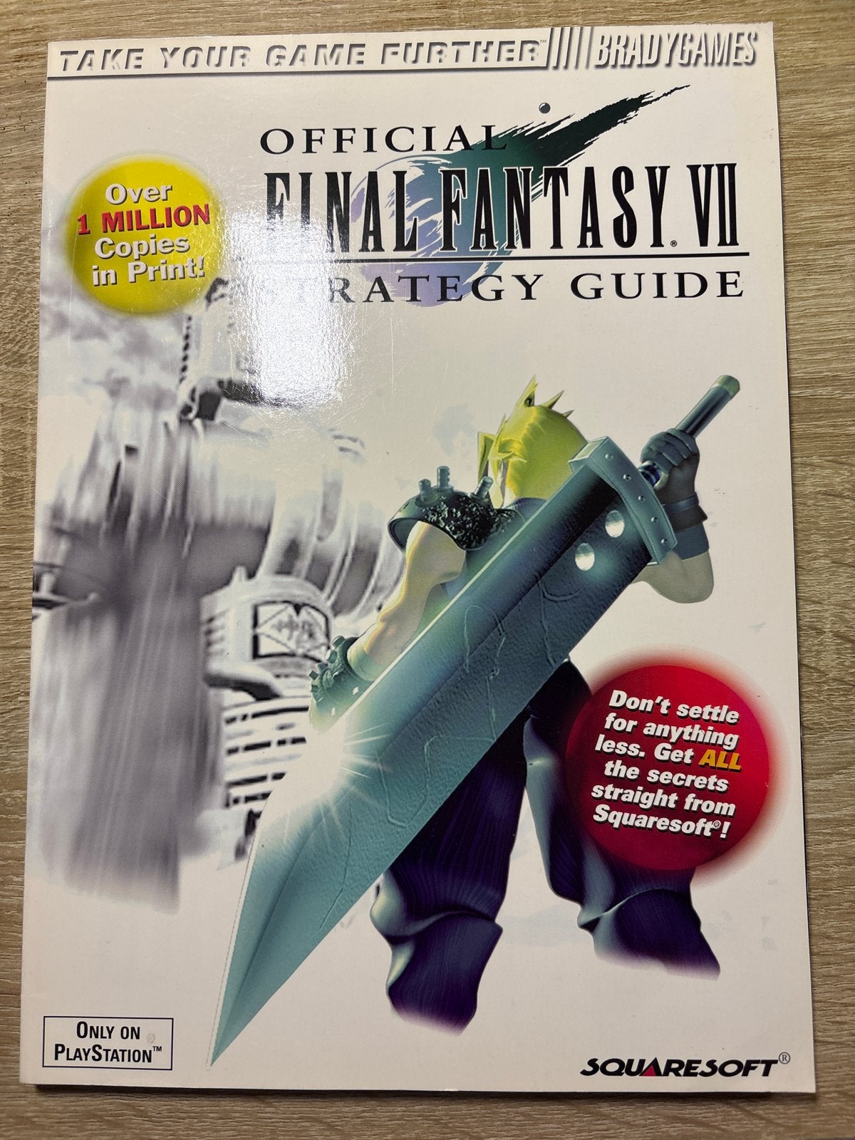 Final Fantasy VII Officiële Strategy guide bradygames, Spelcomputers en Games, Ophalen, 1 speler, Zo goed als nieuw, Role Playing Game (Rpg)