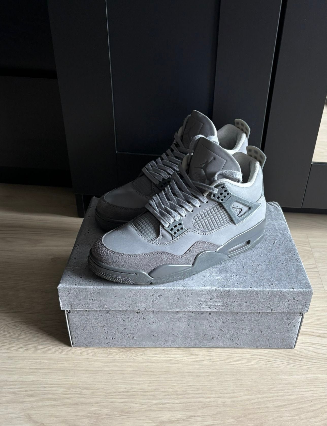 Jordan 4 Wet Cement maat 43, Ophalen, Overige kleuren, Sneakers of Gympen, Zo goed als nieuw