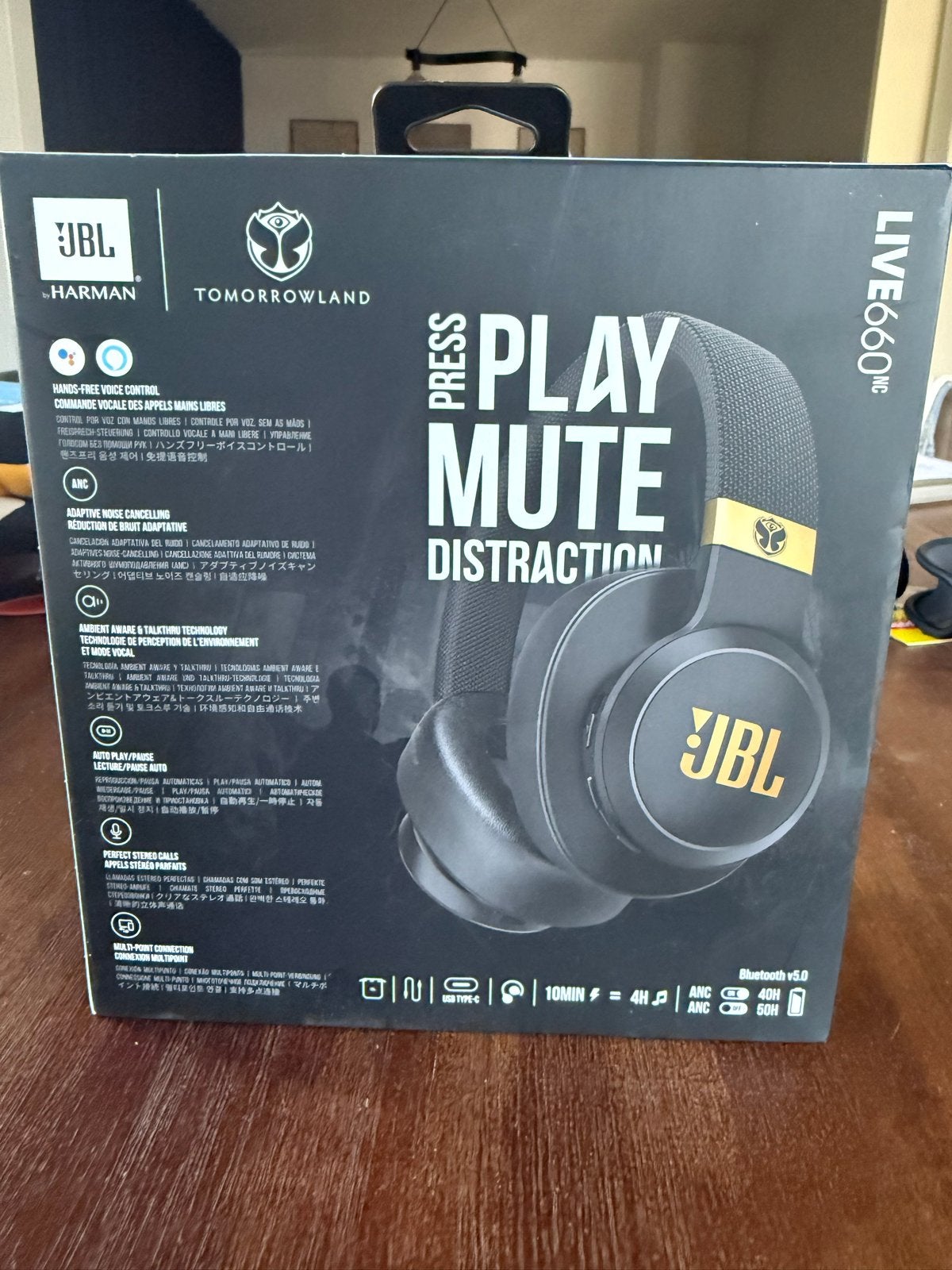 JBL Live 660NC Tomorrowland Editie Hoofdtelefoon, Ophalen, JBL, Bluetooth, Nieuw