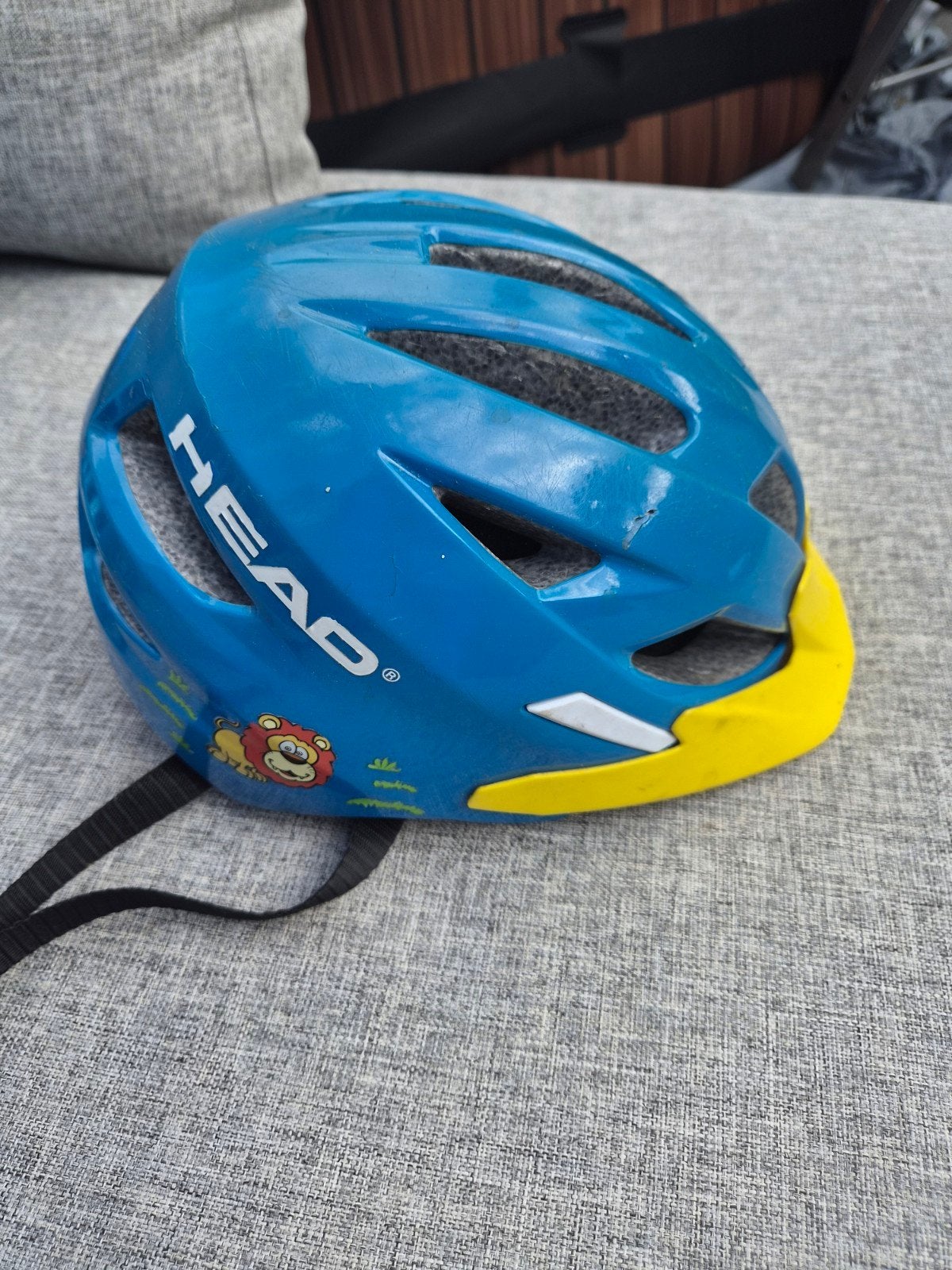 HEAD Fietshelm Kind XS/S (47-52cm) Blauw/Geel, Gebruikt, Jongen of Meisje, Overige maten, Ophalen of Verzenden