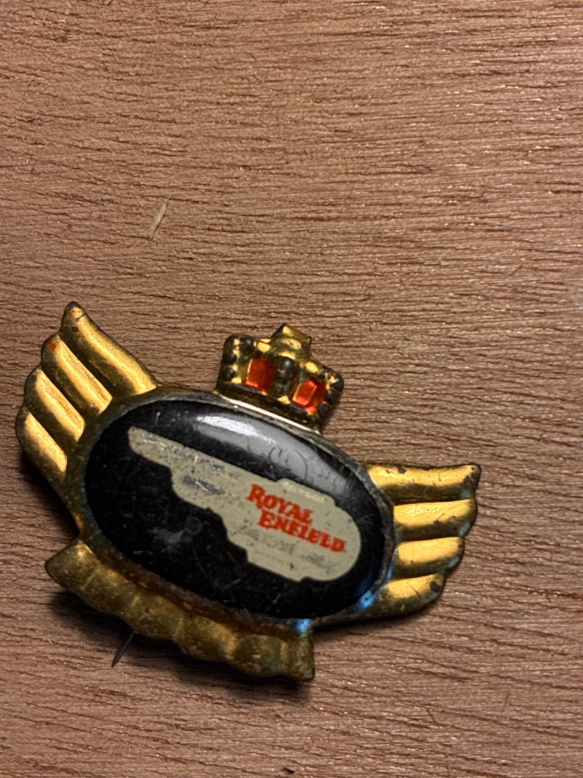 Vintage Royal Enfield Motorfiets Pin/Broche, Ophalen, Gebruikt, Motoren