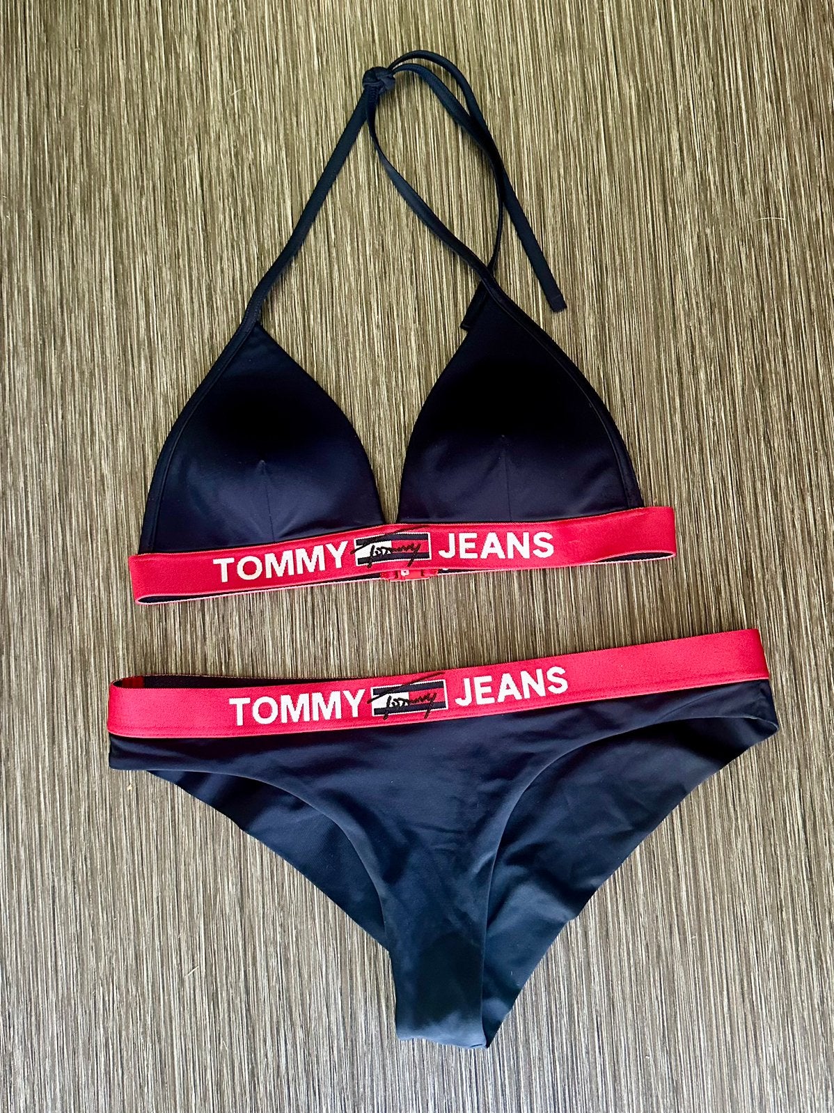 Tommy Hilfiger bikini, Verzenden, Zo goed als nieuw, Blauw, Bikini