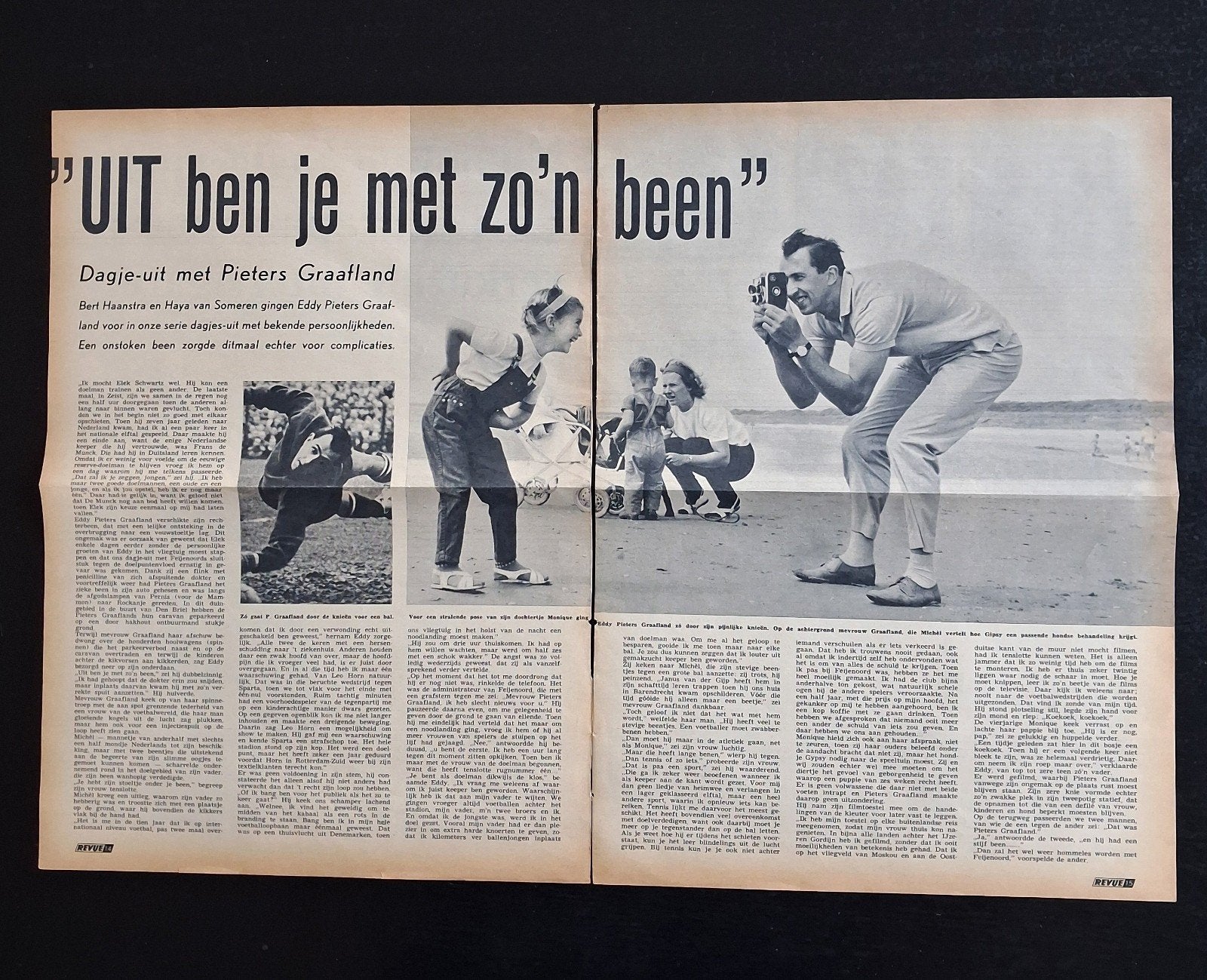 Artikel Eddy Pieters Graafland Feyenoord uit 1964., Verzamelen, Ophalen of Verzenden, 1960 tot 1980, Tijdschrift