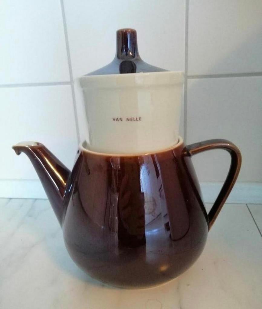 Van Nelle koffiepot met filter Villeroy & Boch, Antiek en Kunst, Antiek | Servies los, Ophalen of Verzenden