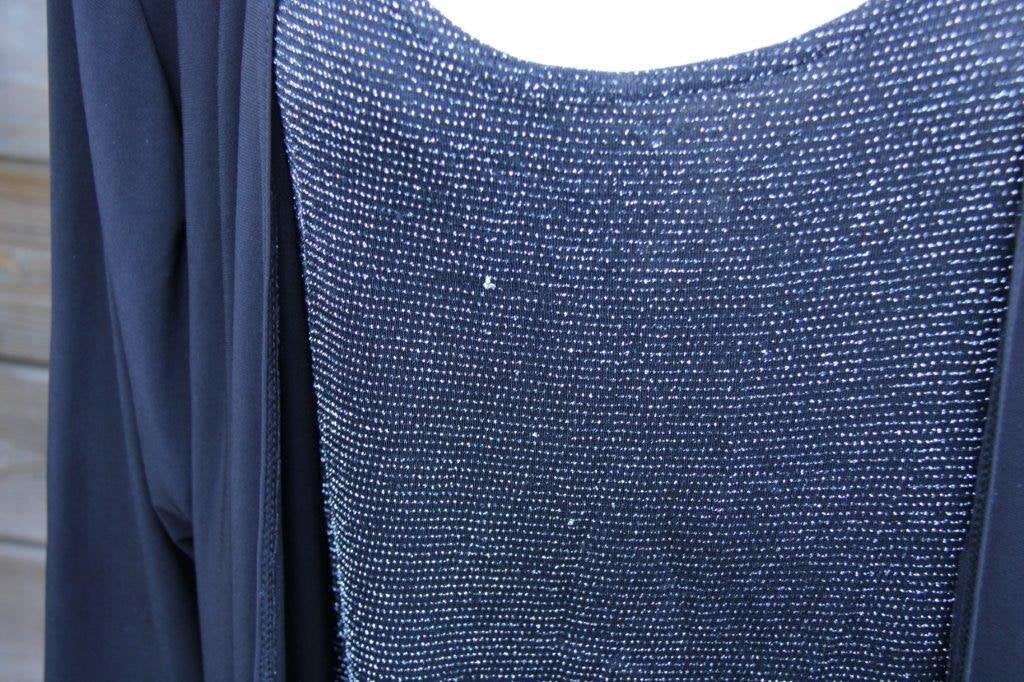 Twinset zwart/ zilver magna mt 56/58 Vaste prijs, Kleding | Dames, Zwart, Magna, Gedragen, Shirt of Top