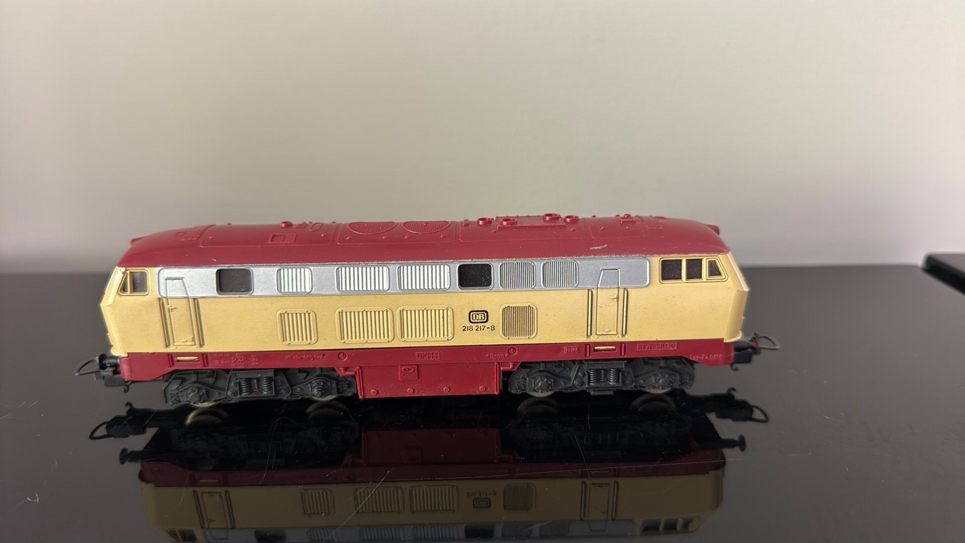 Roco DB 218 217-5 Diesellocomotief H0, Gebruikt, Ophalen of Verzenden, Lima, Gelijkstroom