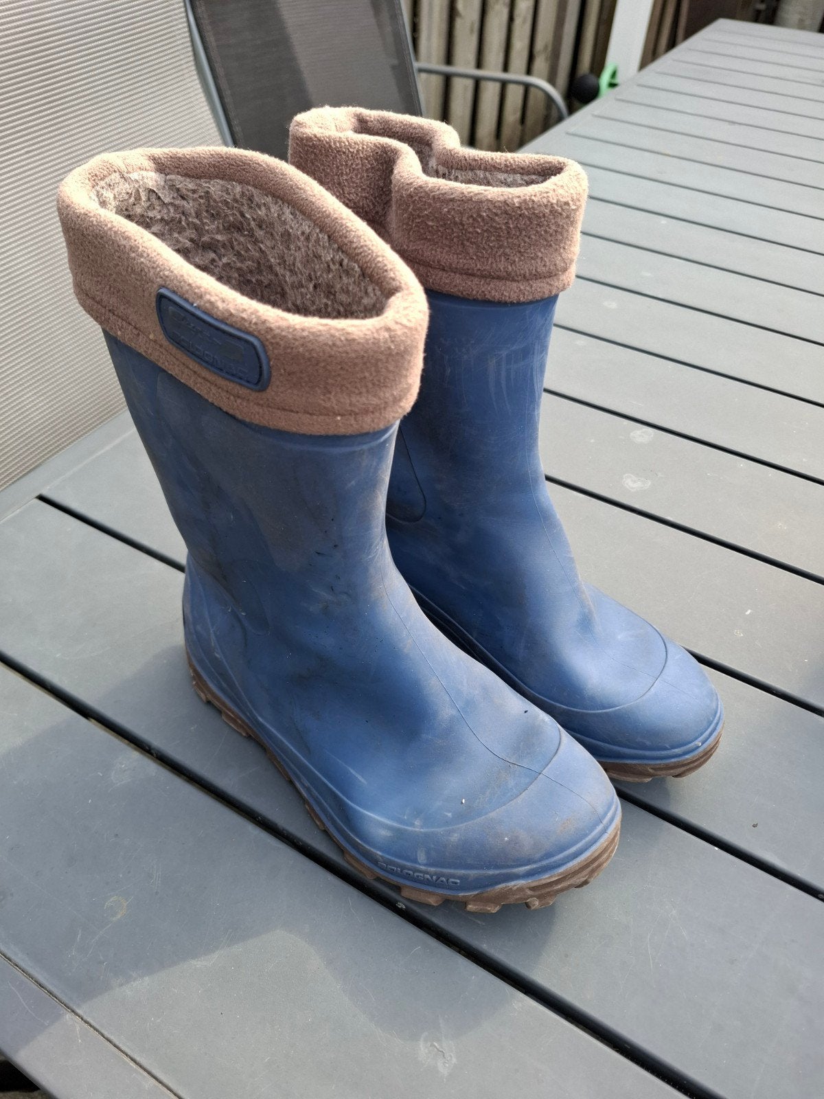 Regenlaarzen met voering - Maat 37/38, Ophalen of Verzenden