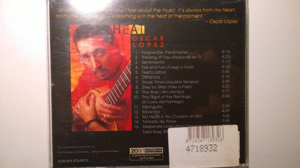Oscar Lopez - Heat, Ophalen of Verzenden, Zo goed als nieuw, Pop, Album