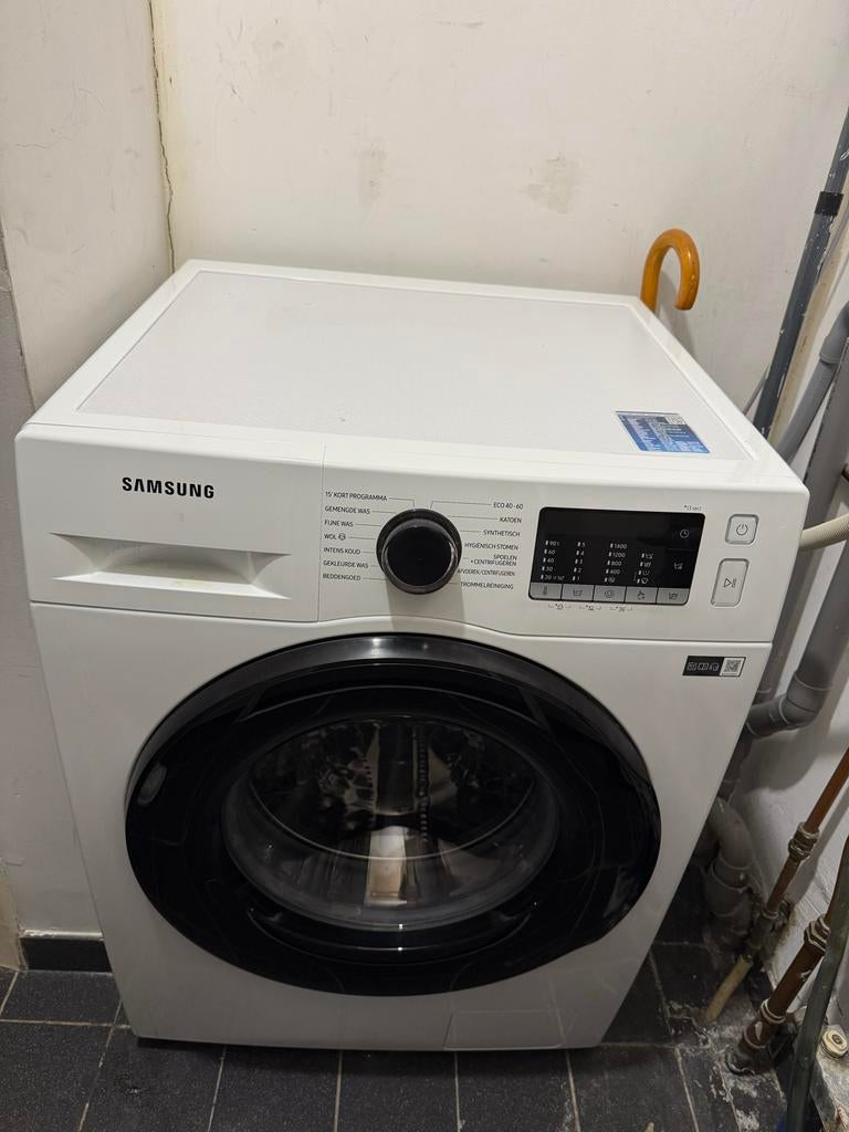 Samsung WW90 Wasmachine - 9 kilo - Label A, Witgoed en Apparatuur, Ophalen, 1200 tot 1600 toeren, Gebruikt, 8 tot 10 kg