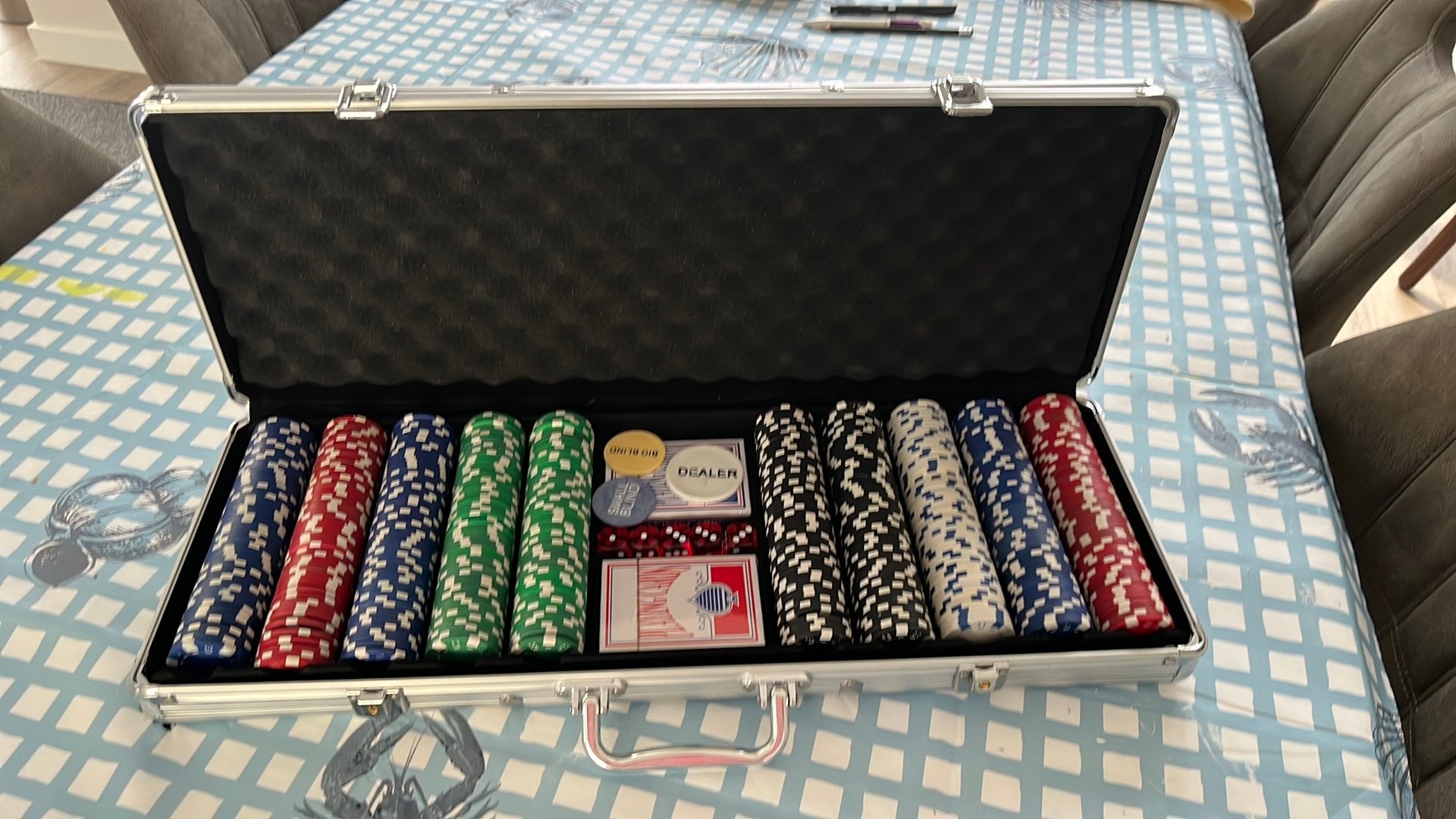 Pokerset 500 fiches, Hobby en Vrije tijd, Gezelschapsspellen | Kaartspellen, Ophalen of Verzenden, Nieuw