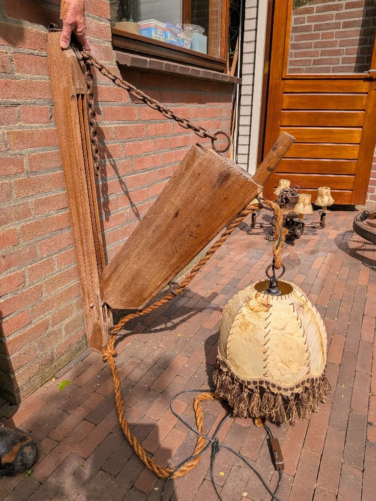 Vlasbraak-muurlamp, Huis en Inrichting, Ophalen, Gebruikt