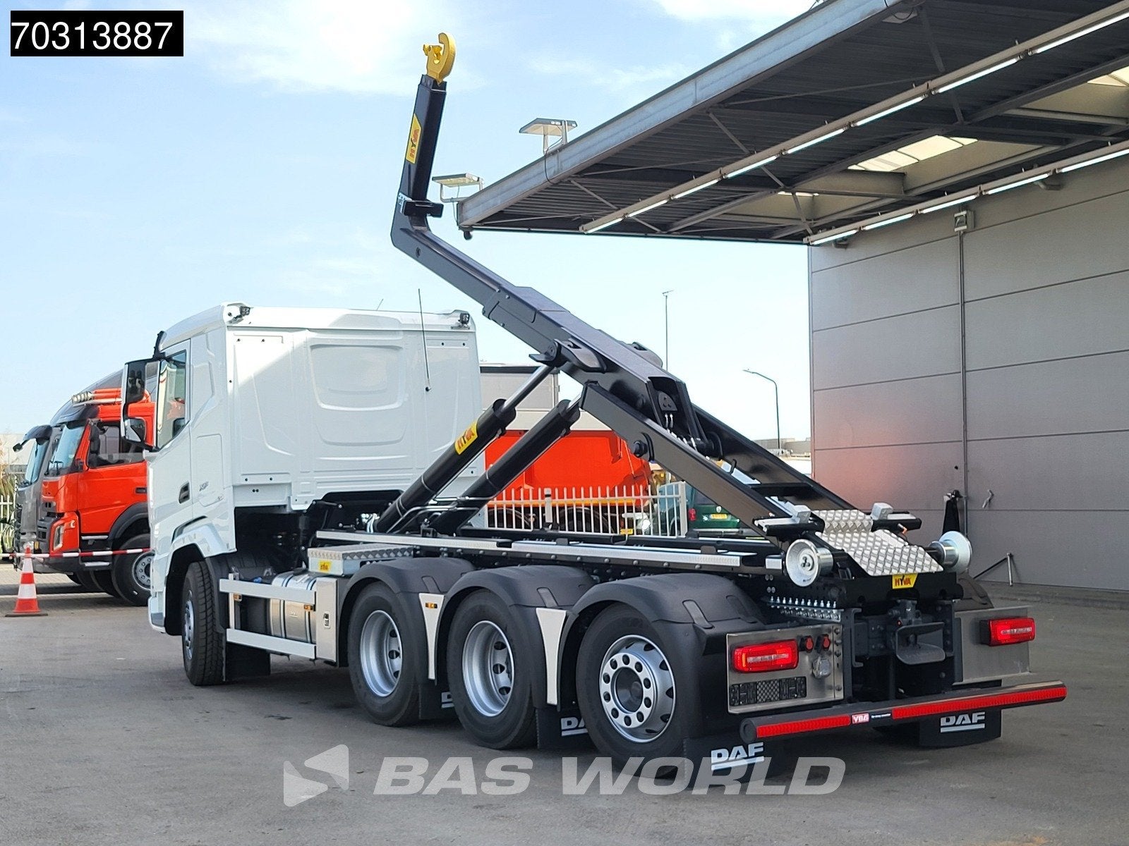 DAF XF 530 8X4 NEW 30tons HYVA 30-60-S Heavy Duty Containers, Auto's, Automaat, Stof, Euro 6, Wit