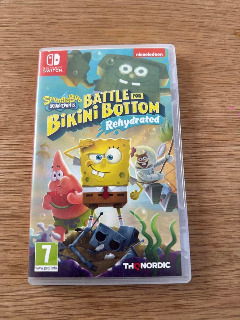 SpongeBob SquarePants: Battle for Bikini Bottom Rehydrated, Spelcomputers en Games, Spelcomputers | Nintendo Switch, Zo goed als nieuw