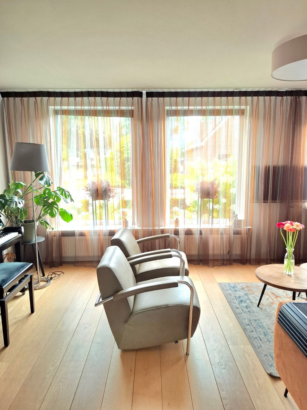 2x Leolux Scylla licht olijfgroen stevig leder, incl bezorg, Huis en Inrichting, Fauteuils, Zo goed als nieuw, 50 tot 75 cm, 75 tot 100 cm