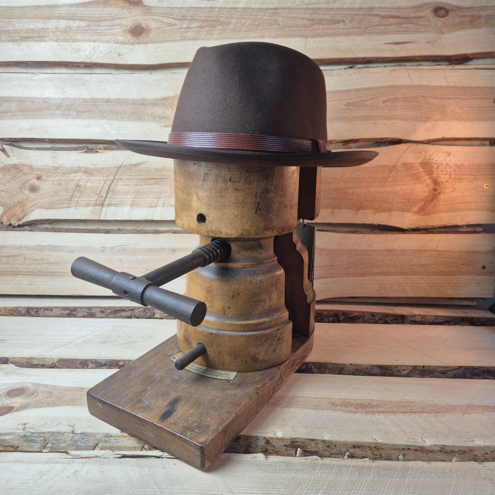 Stetson Classic Fedora Vanderson - Furfelt - bruin - size 59, Ophalen of Verzenden, Nieuw, Stetson, Hoed