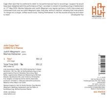 John Cage - Two 2 for 2 pianos Wegmann, Debacker CD, Verzenden, Classicisme, Nieuw in verpakking, Kamermuziek