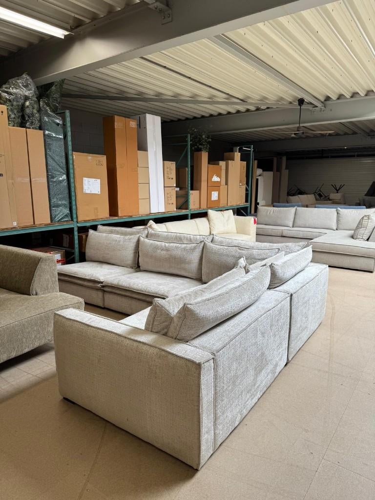 Hoekbank Glenn l Whoon l Meubilex l van €2713,- voor €1299,-, Ophalen, 100 tot 125 cm, Hoekbank, Zo goed als nieuw