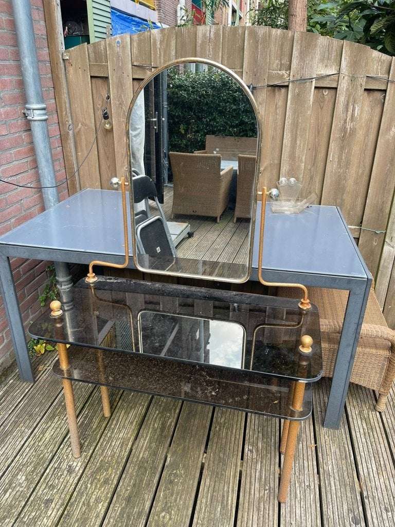 Kaptafel, Huis en Inrichting, Ophalen, Gebruikt, 100 tot 150 cm, Vintage