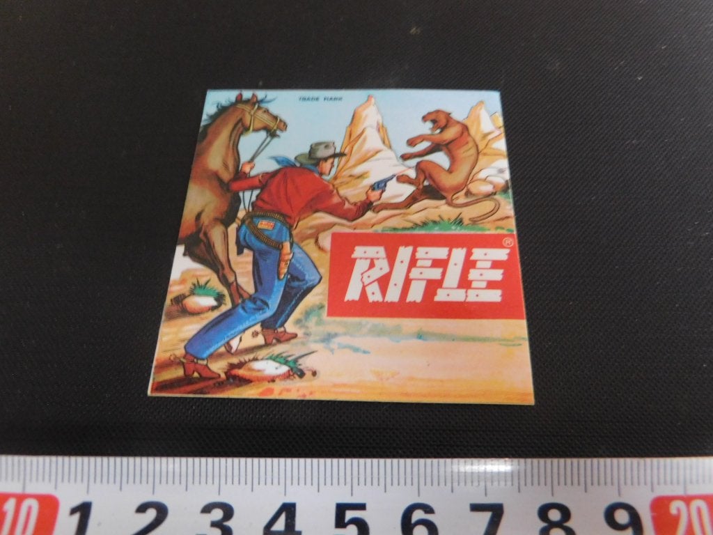 sticker jeans RIFLE strip cowboy paard bergleeuw, Ophalen of Verzenden, Zo goed als nieuw