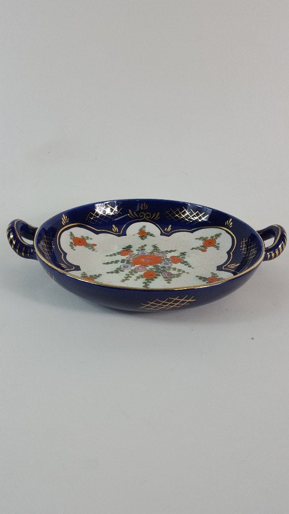 Gouda plateel Regina René schaaltjes, blauw kobalt. 2A7, Ophalen of Verzenden