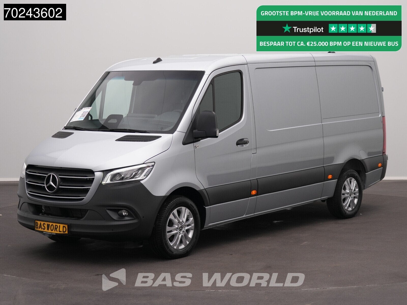 Mercedes Sprinter 319 CDI BPM VRIJ! Automaat L2H1 2025model, Automaat, Stof, Euro 6, 2000 kg