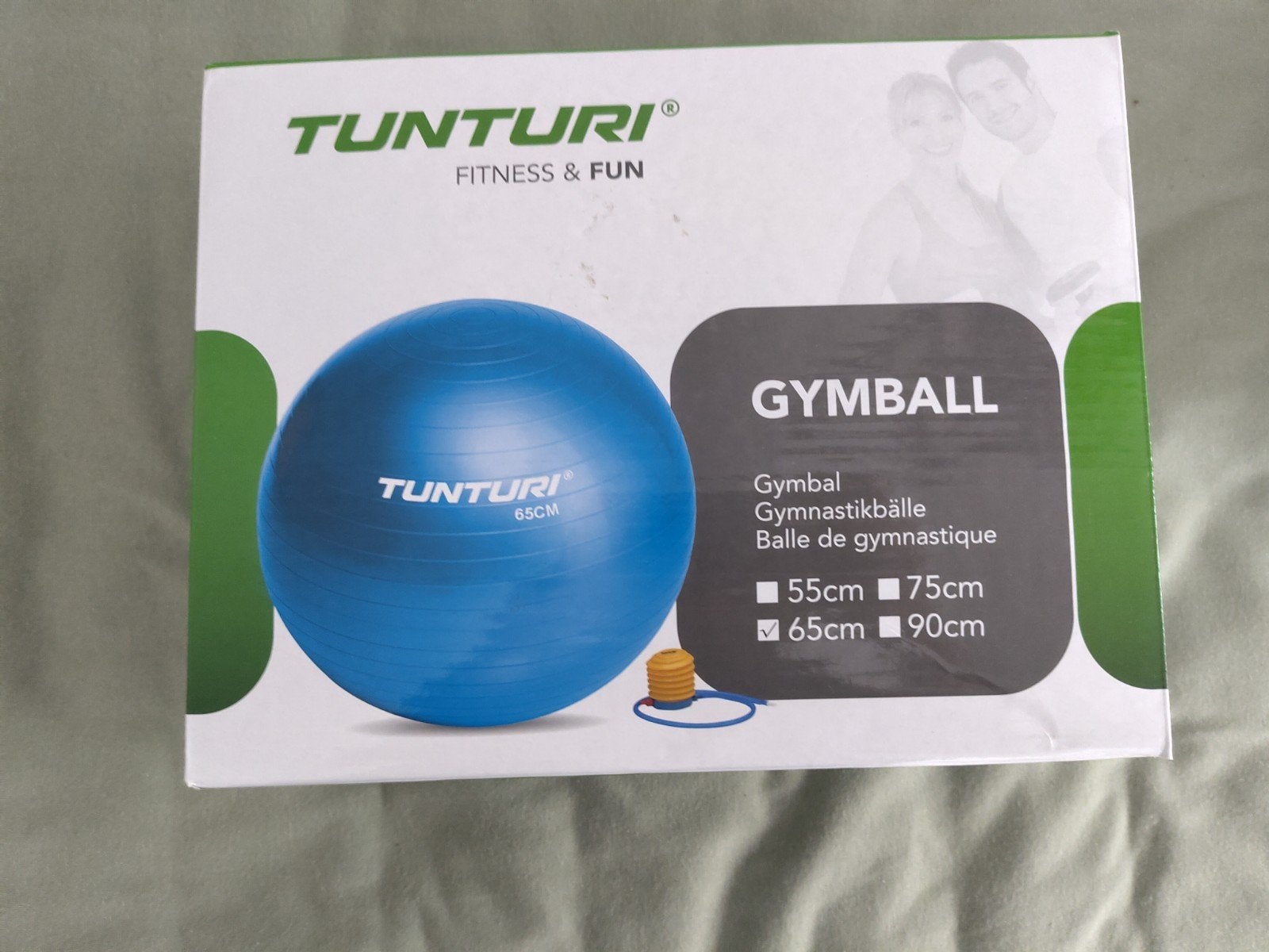Tunturi Fitnessbal / Gymbal 65cm - Nieuw in doos, Sport en Fitness, Fitnessmaterialen, Nieuw, Fitnessbal, Buik, Rug, Ophalen