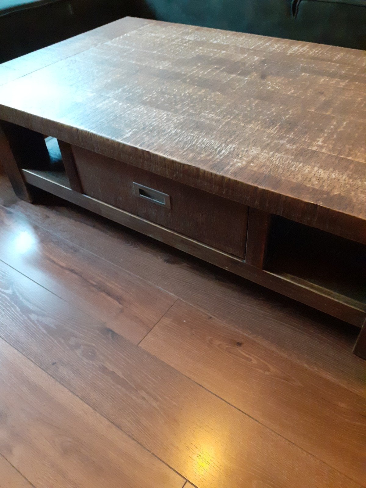 Salontafel 140x80 cm met lade - Hout, Ophalen