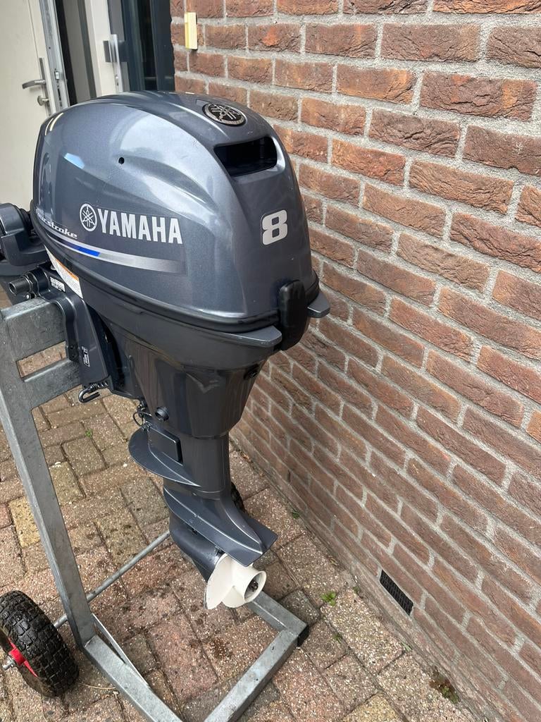 Yamaha 8pk 4 tact kortstaart, Watersport en Boten, Buiten- en Binnenboordmotoren, Ophalen, Zo goed als nieuw, Benzine, 5 tot 10 pk