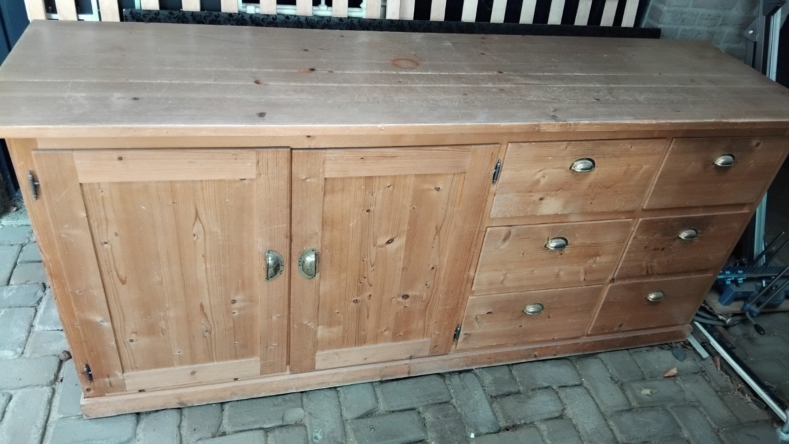 kast  l1.90  b  53,5  h  85, Ophalen, 50 tot 100 cm, 3 of 4 laden, Minder dan 100 cm