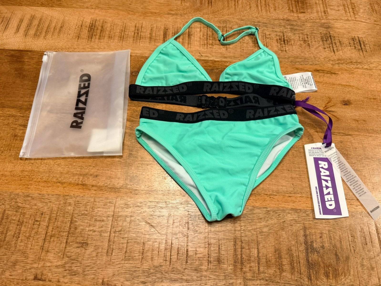 Raizzed bikini groen/zwart Jamaica maat 116, Kinderen en Baby's, Kinderkleding | Kinder-zwemkleding, Maat 116, Bikiniset, Meisje