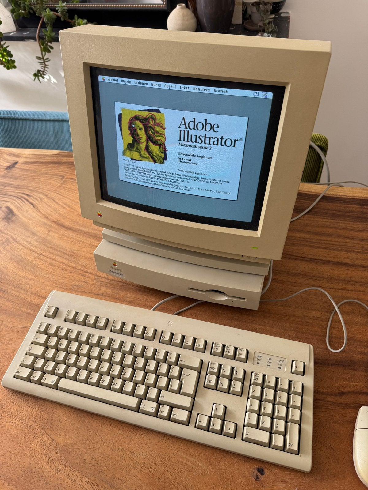 Apple Macintosh Performa 475 + Color Display + toetsenbord, Ophalen of Verzenden