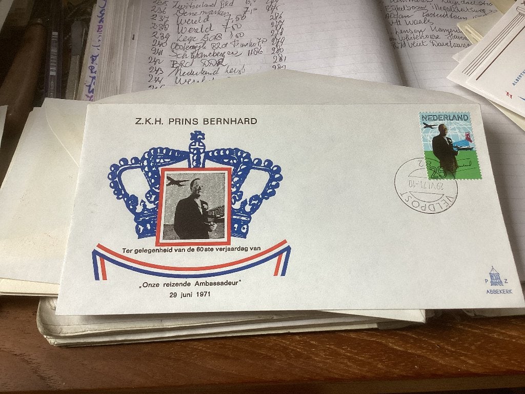 No3488 Koninklijk Bernard 29-6-1971 Nederland jaargangen fdc, Verzenden, Onbeschreven, Nederland