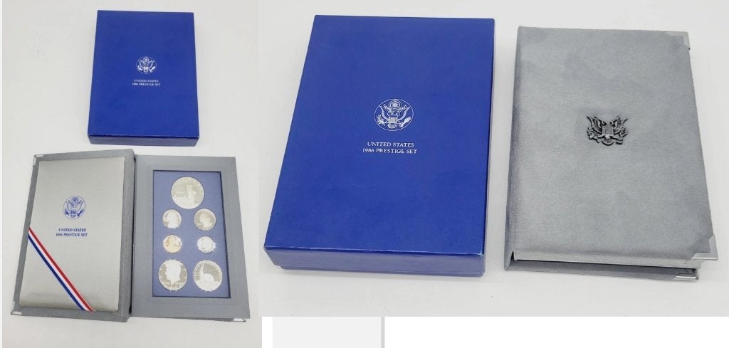 USA / Amerika 1990 Prestigeset met Zilveren Dollar!, Postzegels en Munten, Verzenden, Noord-Amerika, Zilver