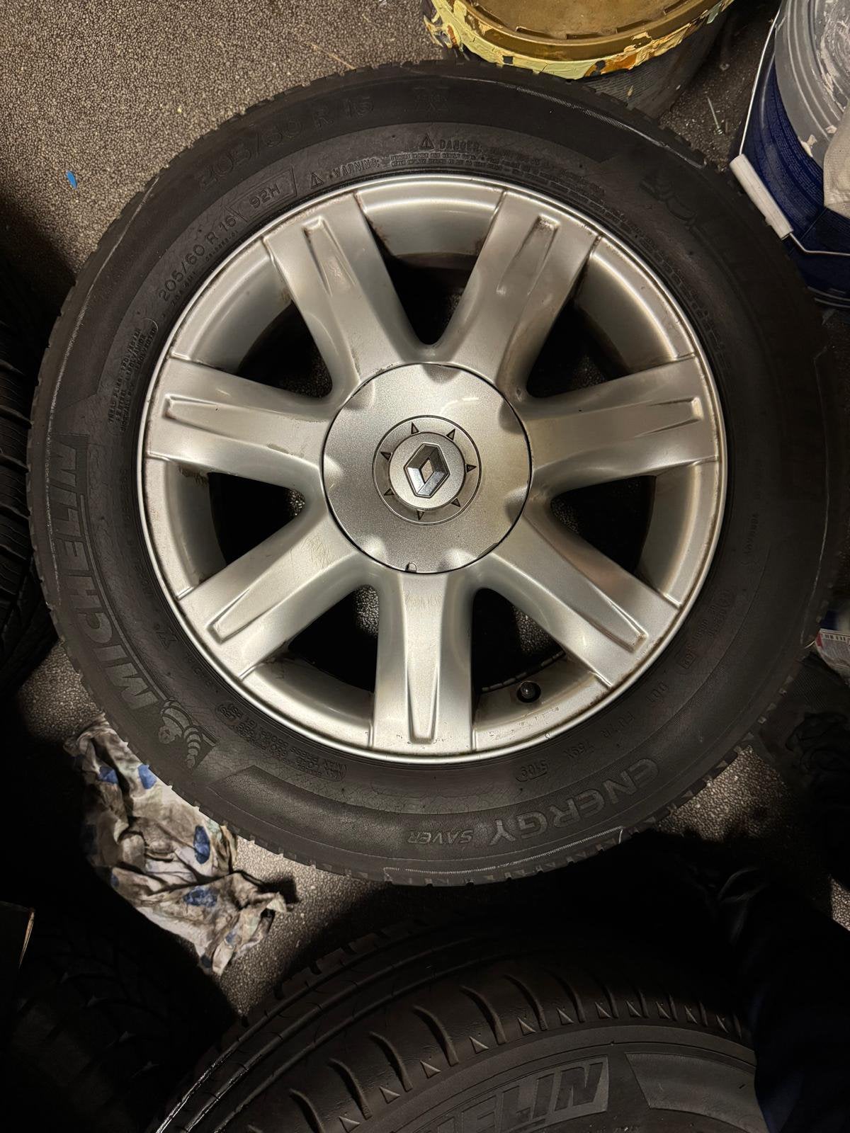4x Renault lichtmetalen velgen met Michelin banden, Ophalen of Verzenden