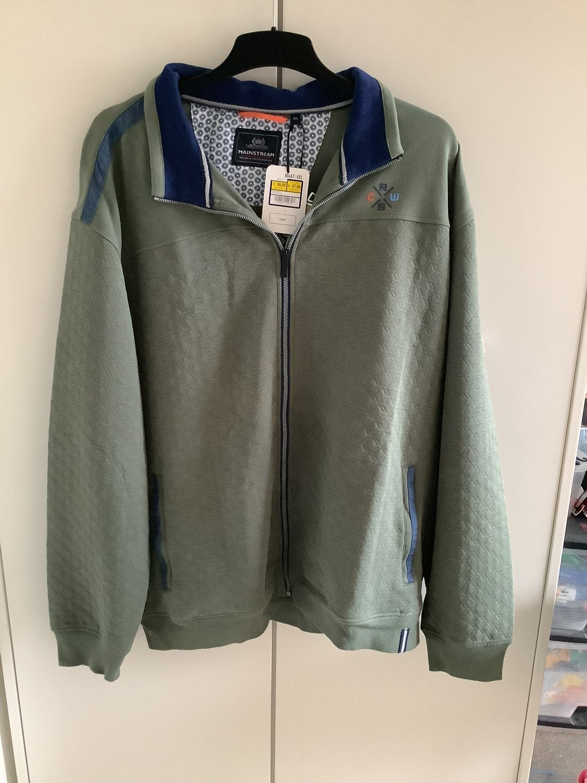 Nieuw heren vest. Merk Mainstream. Maat 4XL, Kleding | Heren, Grote Maten, Ophalen of Verzenden, Nieuw, Groen, Trui of Vest