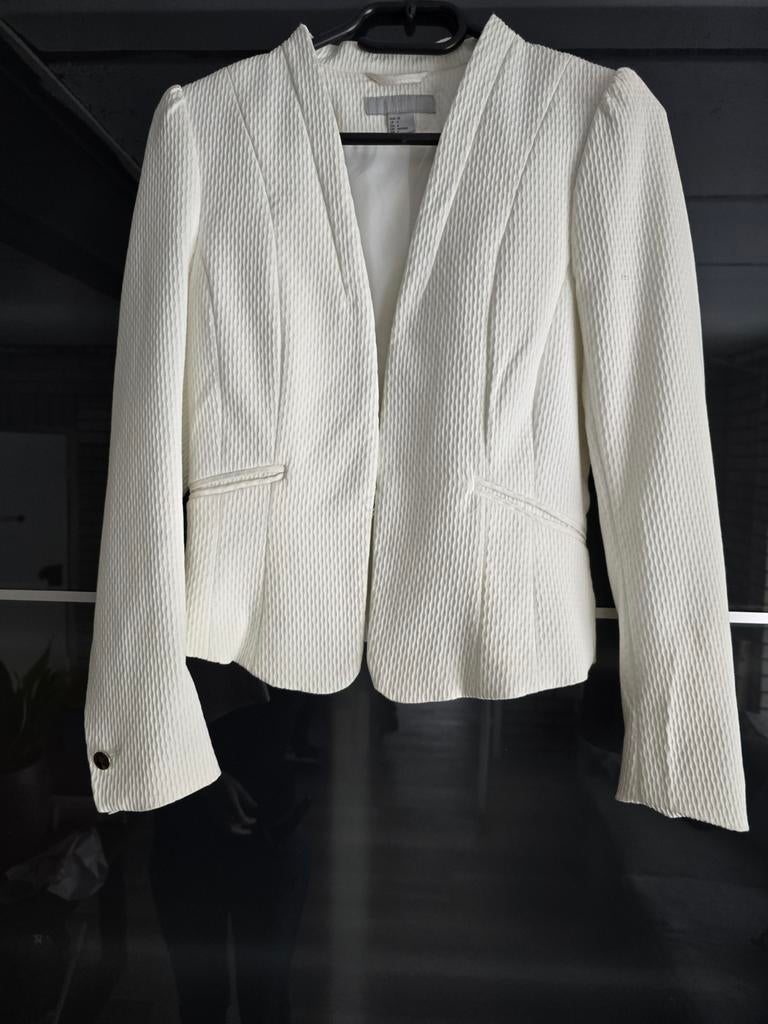 Dames Blazer / Colbert maat 36, Ophalen of Verzenden, Zo goed als nieuw, Maat 36 (S), Wit