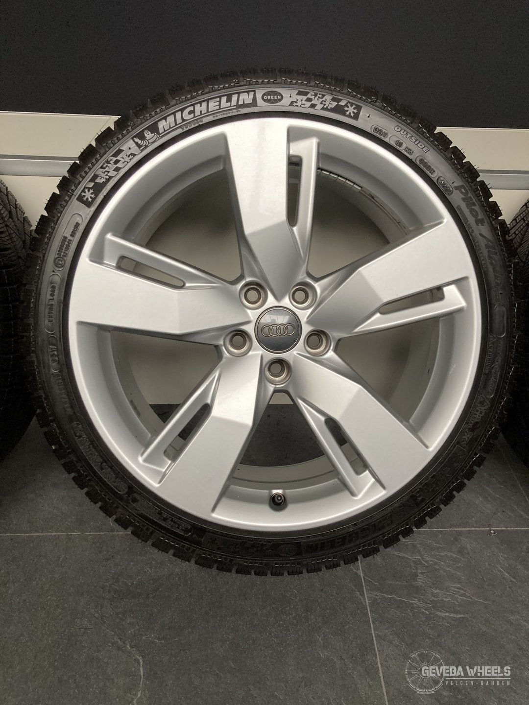 19” originele Audi A4 B8 B9 velgen + winterbanden 5x112, 19 inch, -, -, Banden en Velgen