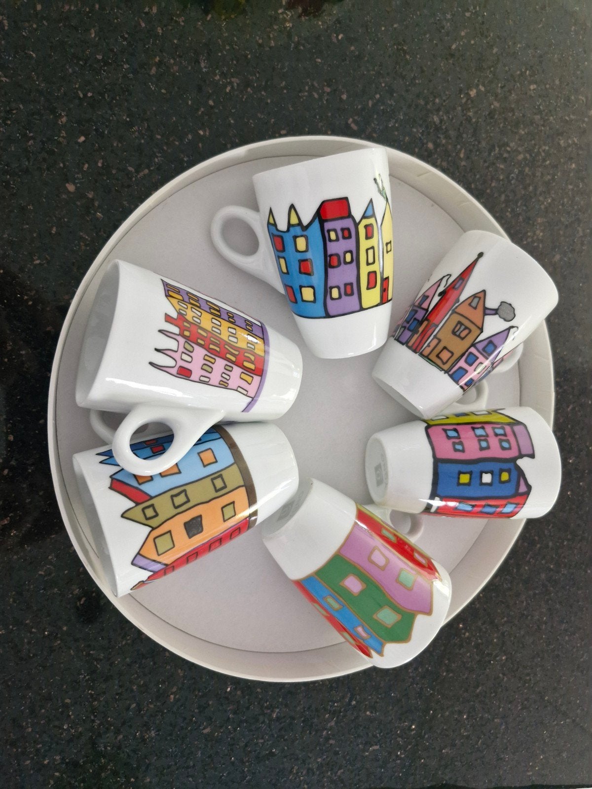Complete set Yong koffiekopjes met schotels, Ophalen of Verzenden