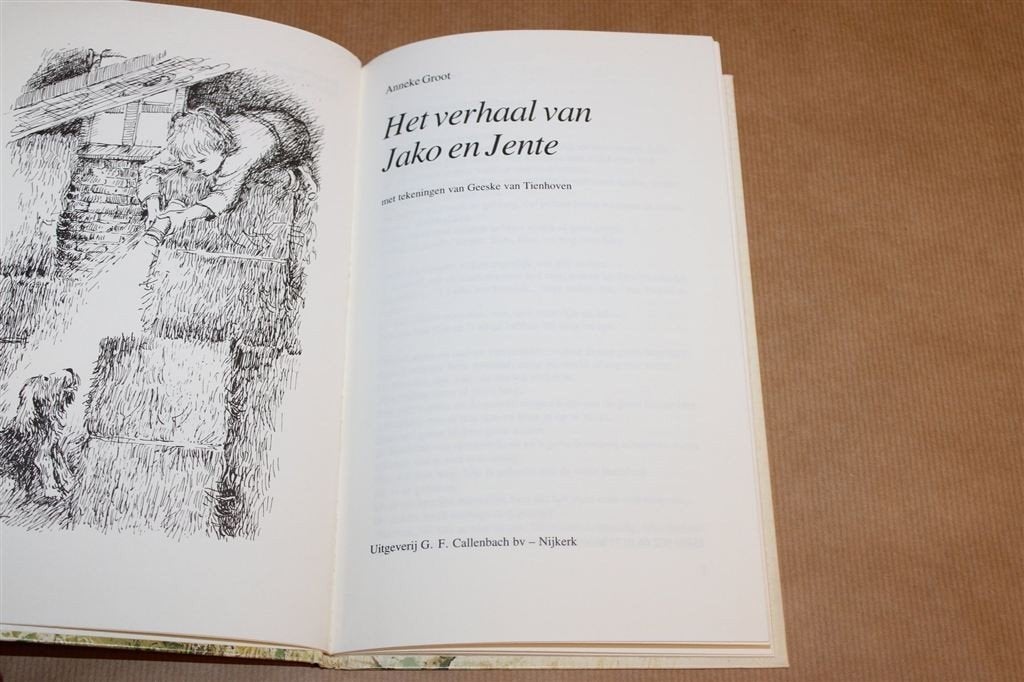 Het Verhaal van Jako en Jente — Vintage Kinderboek 1988, Ophalen of Verzenden, Gelezen