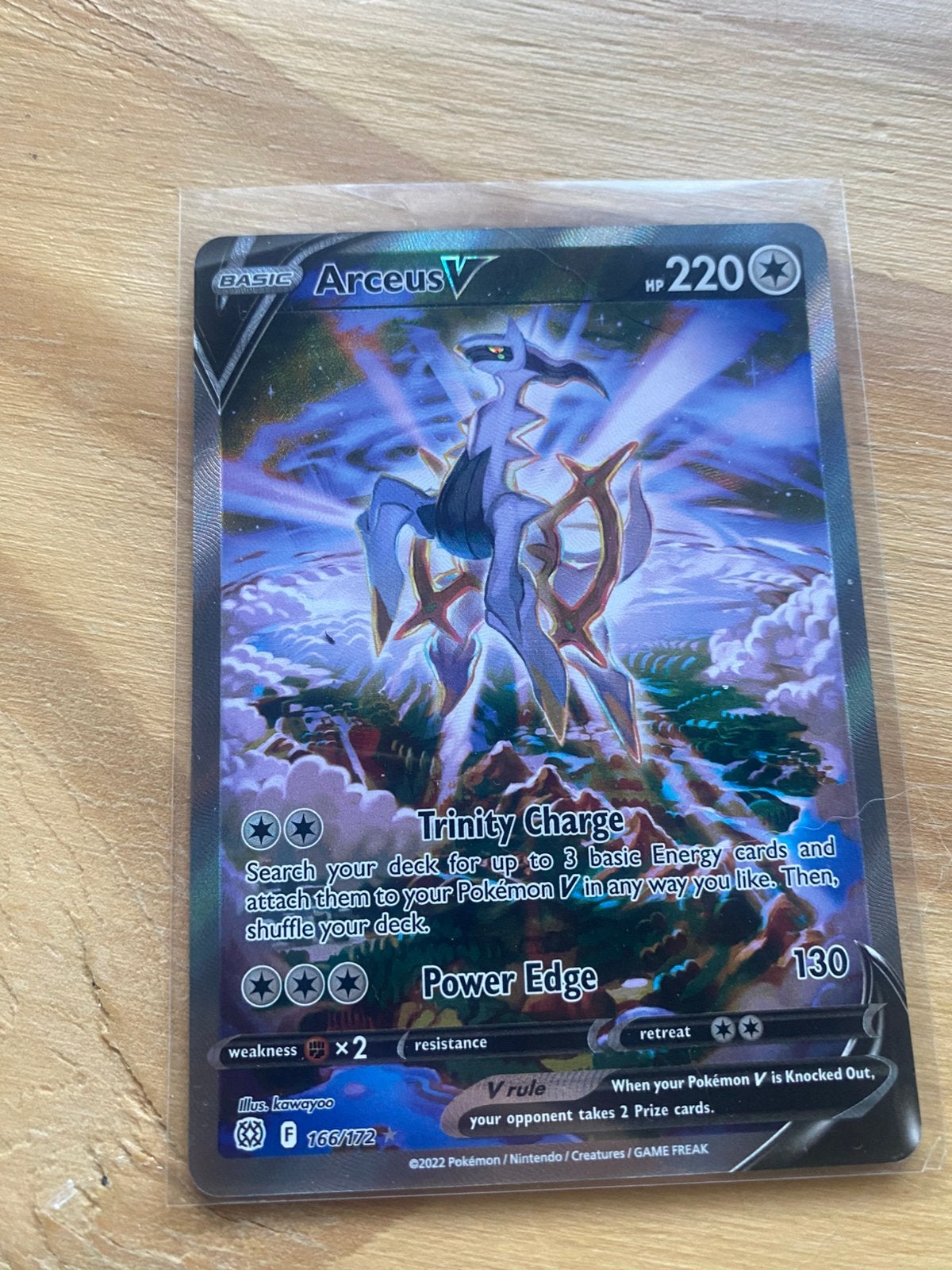 Arceus alt art brilliant stars 166/172, Ophalen, Zo goed als nieuw