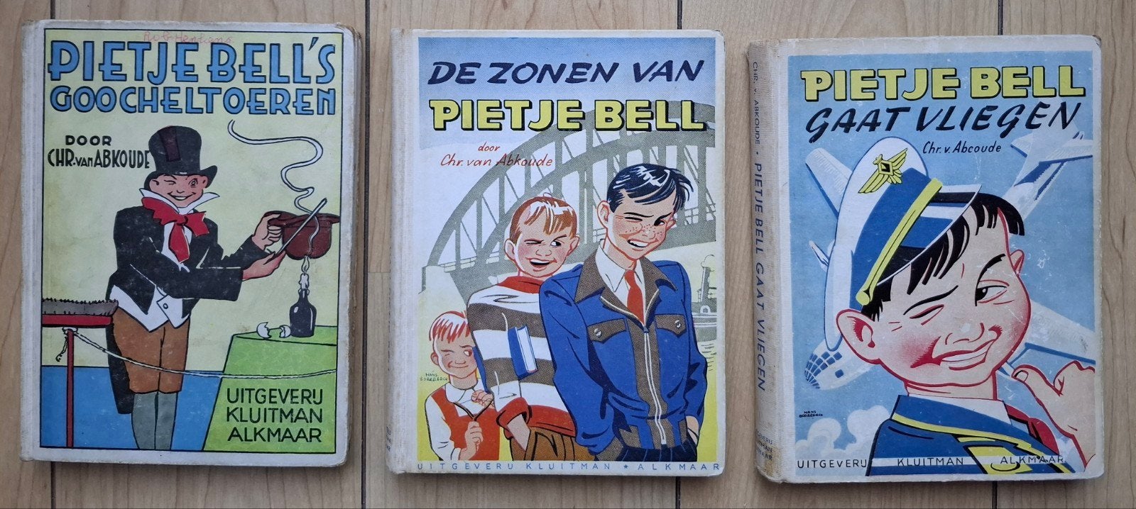 Pietje Bell,  3 oude boekjes voor slechts € 10,--, Ophalen of Verzenden, Gelezen, Chr. van Abkoude, Fictie
