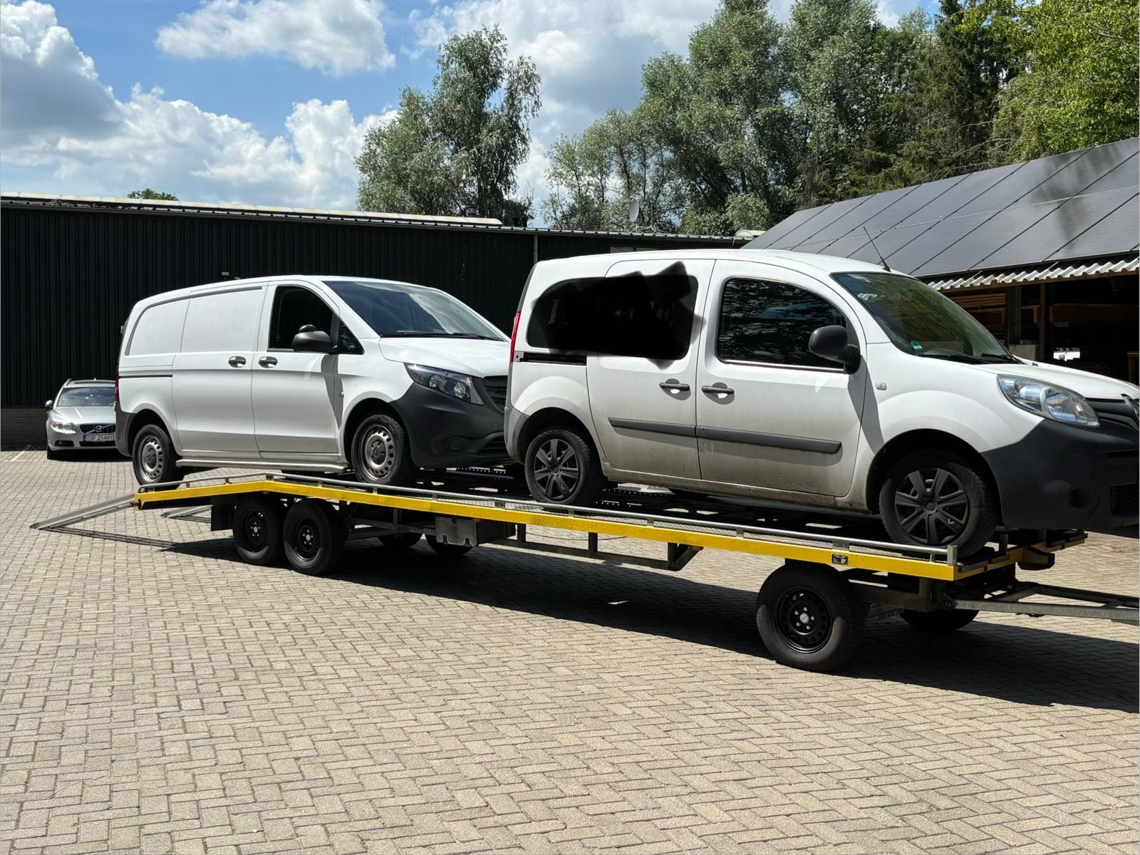 Schamel aanhanger witteveen autotransporter, Ophalen, Gebruikt