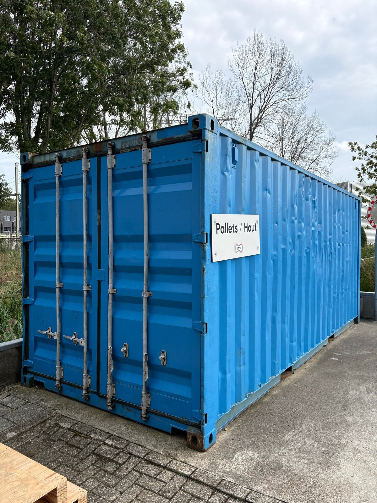 Blauwe opslagcontainer - zeecontainer - 20ft - 6mtr - 20 ft, Ophalen