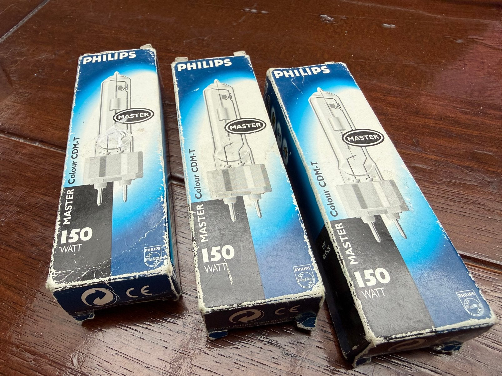 3x Philips MASTERColour G12 CDM-T 150W 942 Koel Wit NIEUW, 60 watt of meer, Nieuw, Overige fittingen, Philips