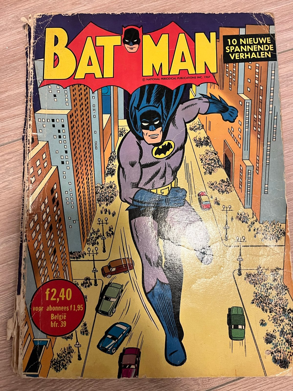 Vintage Batman Comic - 10 Nieuwe Spannende Verhalen (1967), Eén comic, Ophalen of Verzenden, Gelezen, Amerika